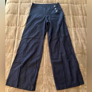 Sabrina Butterly Wide Leg Navy Pants - XS